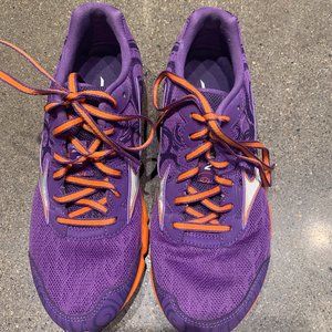 Mizuno Wave Hitogami 2 Purple & Orange Running Shoes Size 7.5